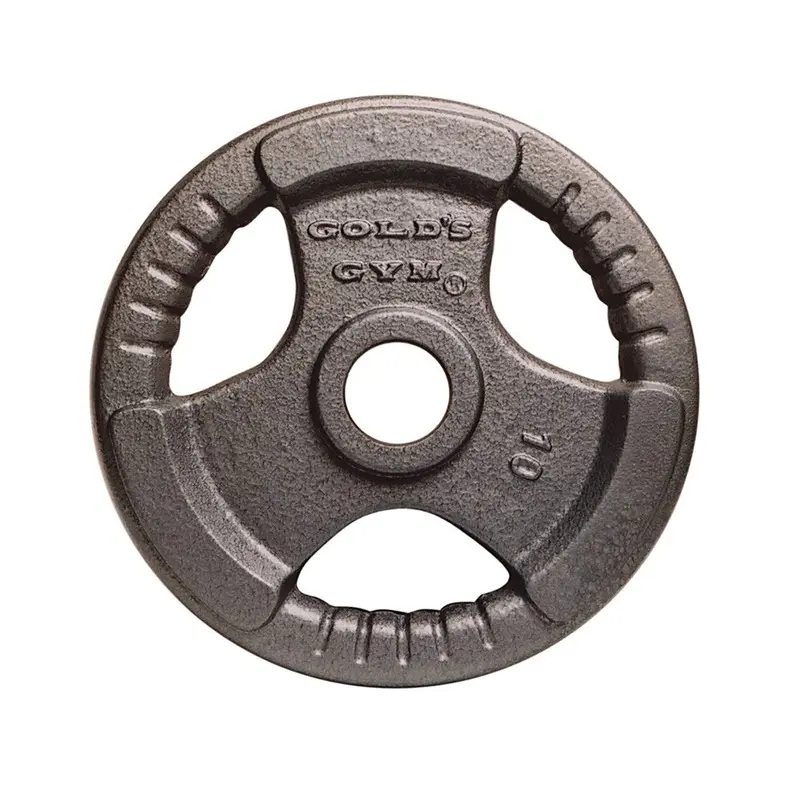 Golds Gym 10kg Tri-Gip Olympic Weight Plate