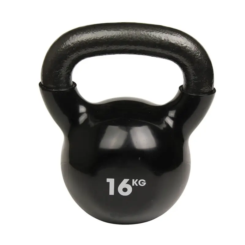 Fitness Mad 16kg Cast Iron Kettlebell Black