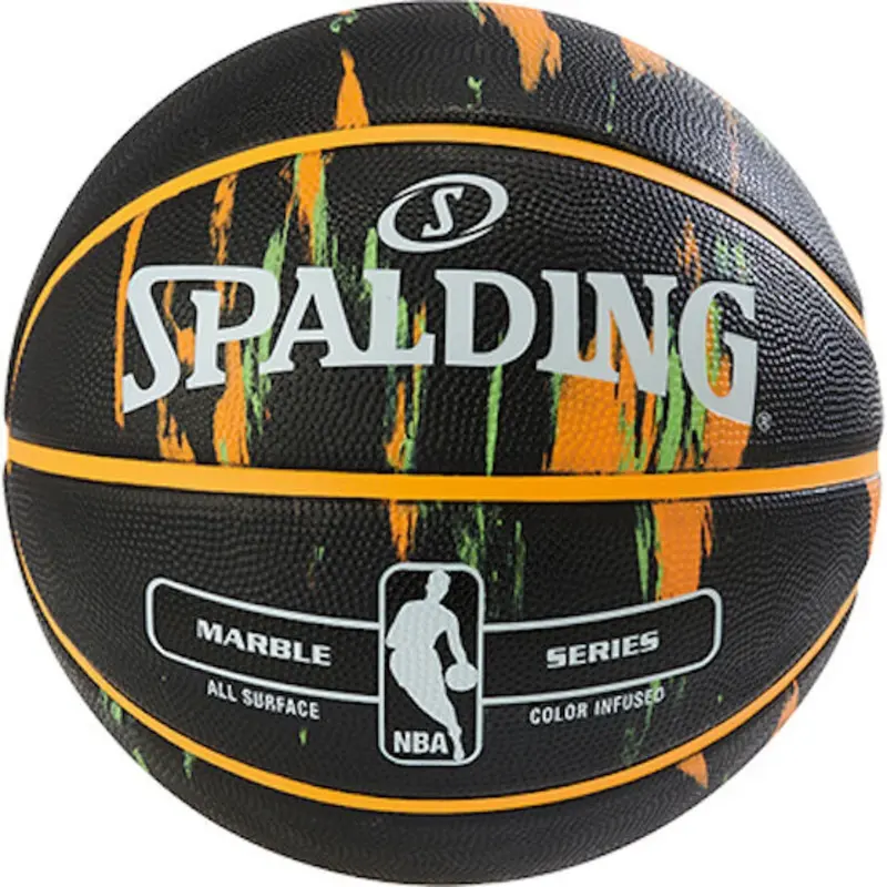 Spalding NBA Marble Outdoor Basketball - Black