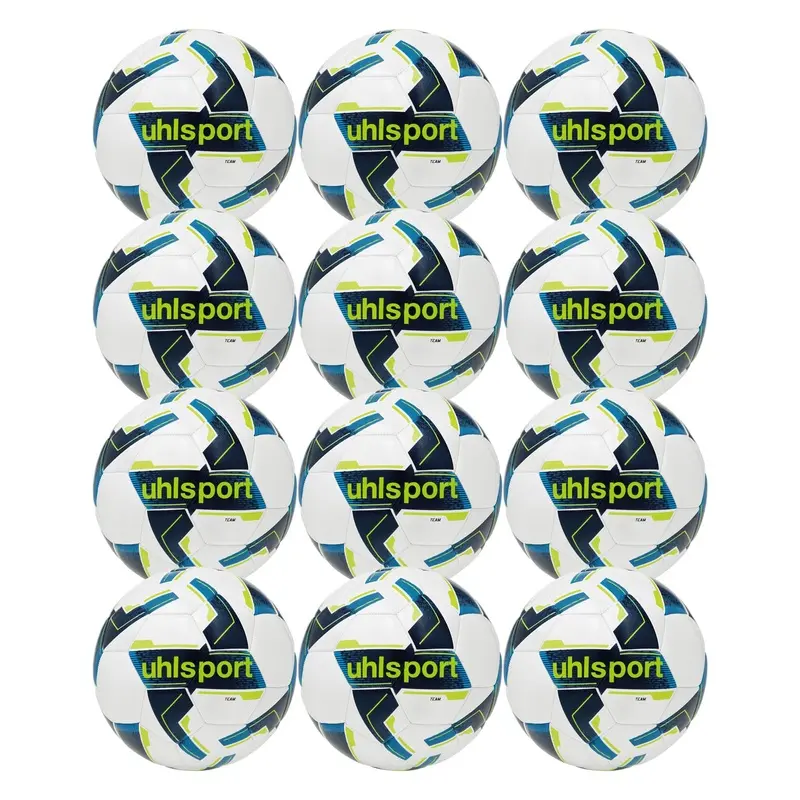 Uhlsport Team Training Football Size 4 Pack of 12 - White