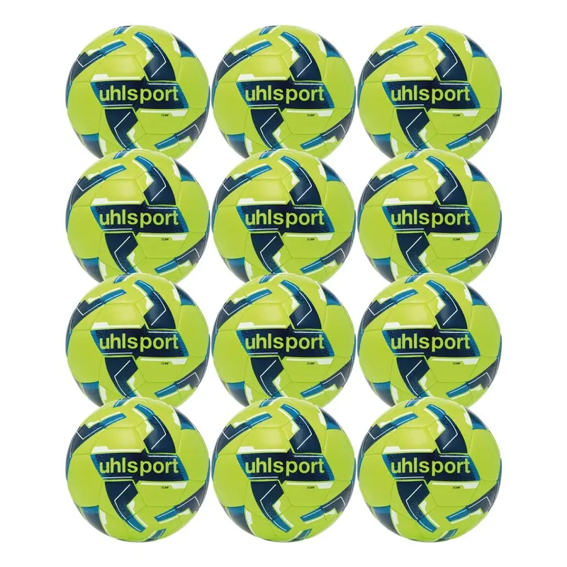 Uhlsport Team Training Football Size 4 Pack of 12 - Yellow