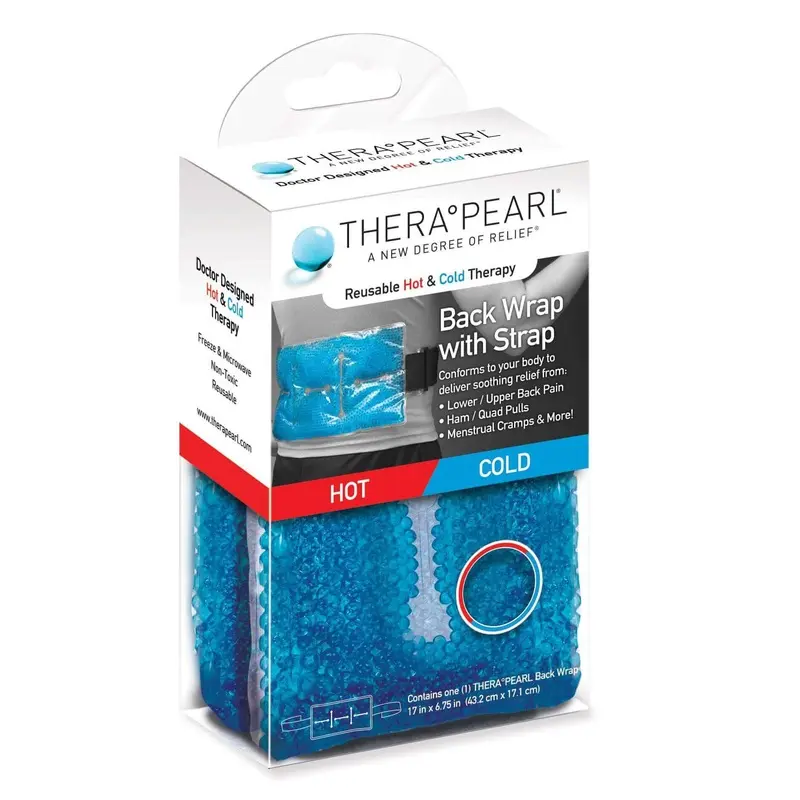 TheraPearl Hot and Cold Back Wrap with Strap