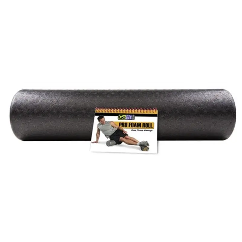 GoFit Pro Foam Roller with Training Manual 24" x 6"