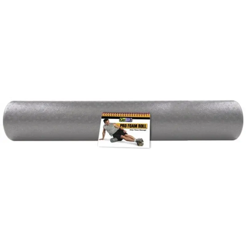 GoFit Pro High Density Foam Roller with Training Manual 36" x 6"