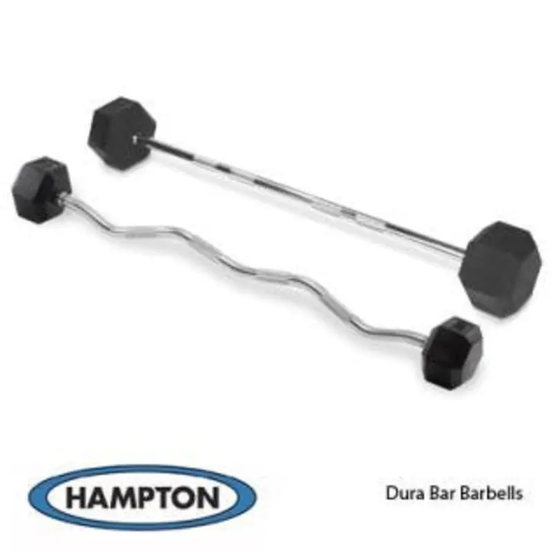 Hampton Dura-Bell Curl & Straight Barbells (20 - 65 lbs)