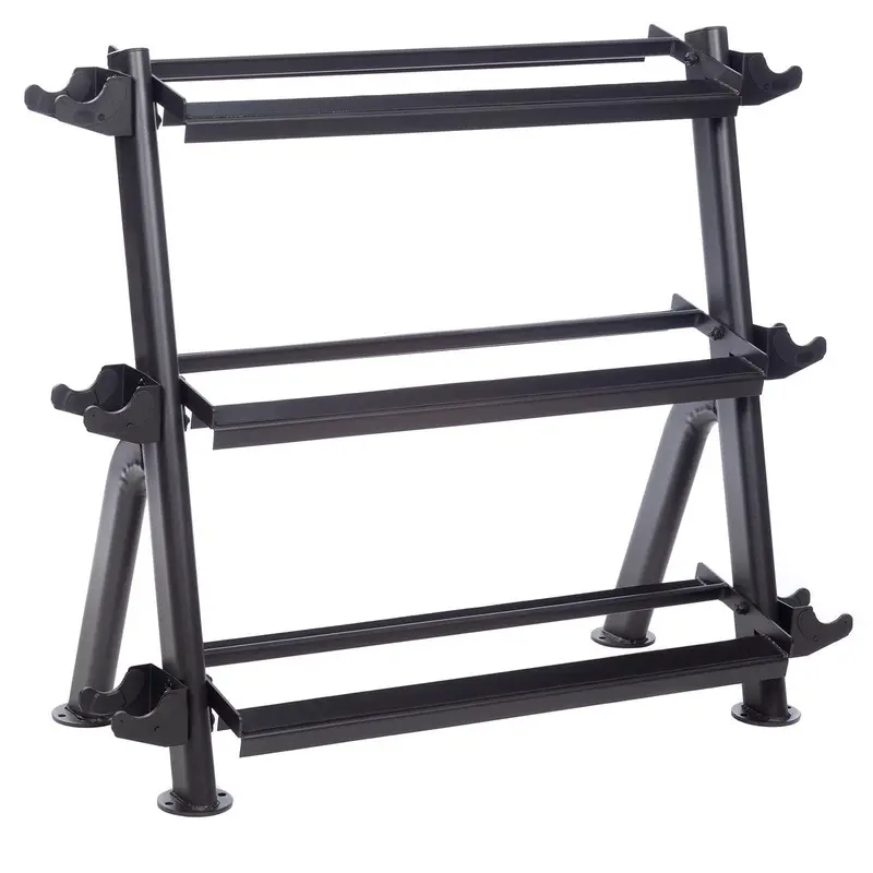 Hampton Flat 3-Tier Horizontal Rack - Dumbbells Sold Separately
