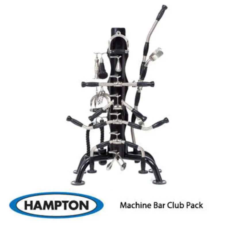 Hampton Machine Attachment Bar Club Pack 15 Piece Set with Urethane Grips