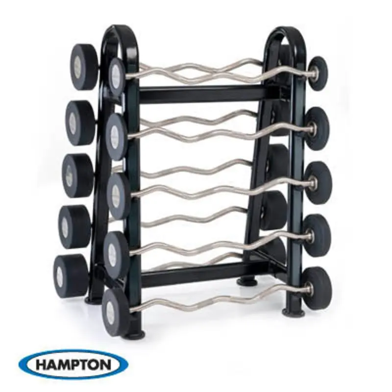 Hampton Urethane Curl Barbell Club Pack Set (20-110 lbs in 10 lb increments)