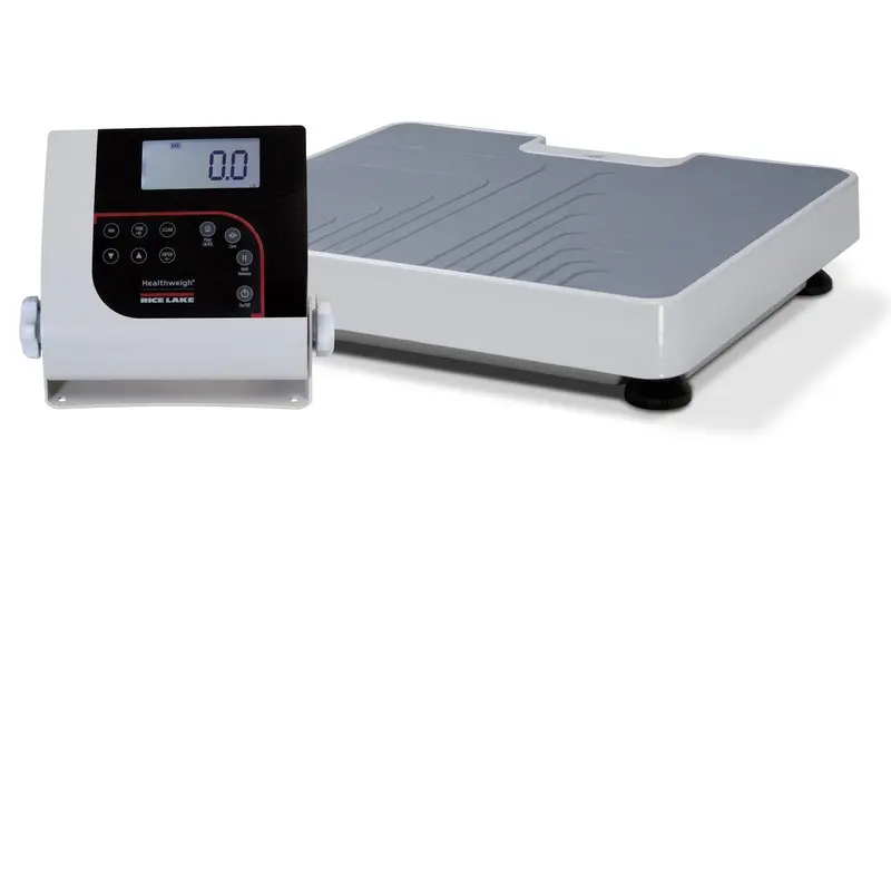 Rice Lake 150-10-7 Floor Level Digital Physician Scale 550 lbs.