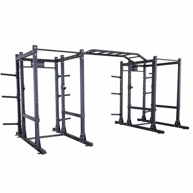Body-solid SPR1000DBBACK Commercial Extended Double Power Rack Package