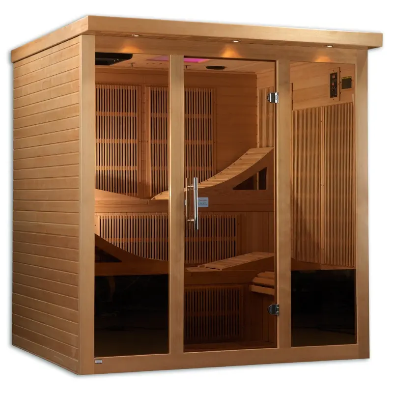 Golden Designs Monaco 6-person Near Zero EMF FAR Infrared Sauna