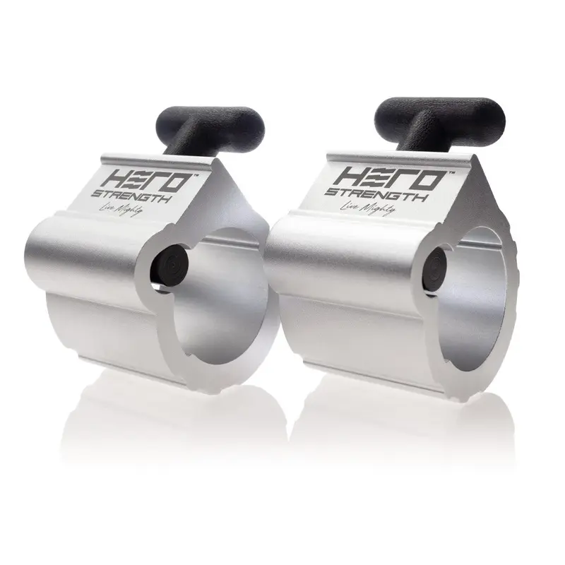 Hampton Fitness HEROSTRENGTH Conquer Collar 2? Olympic Bar Collars, Pair