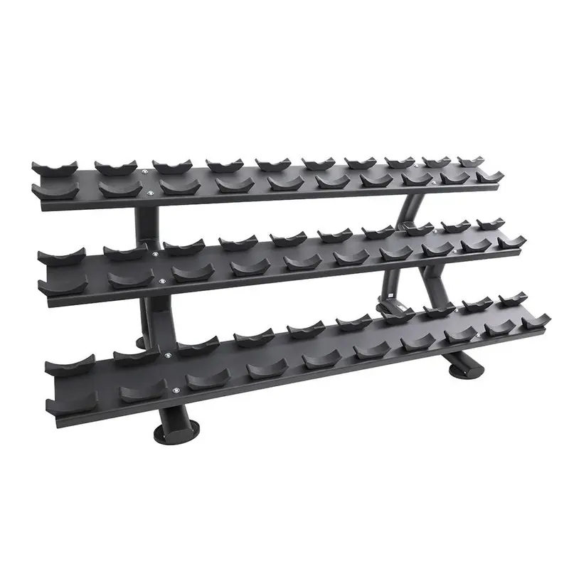 TKO Strength's 15 Pair Signature Dumbbell Saddle Rack