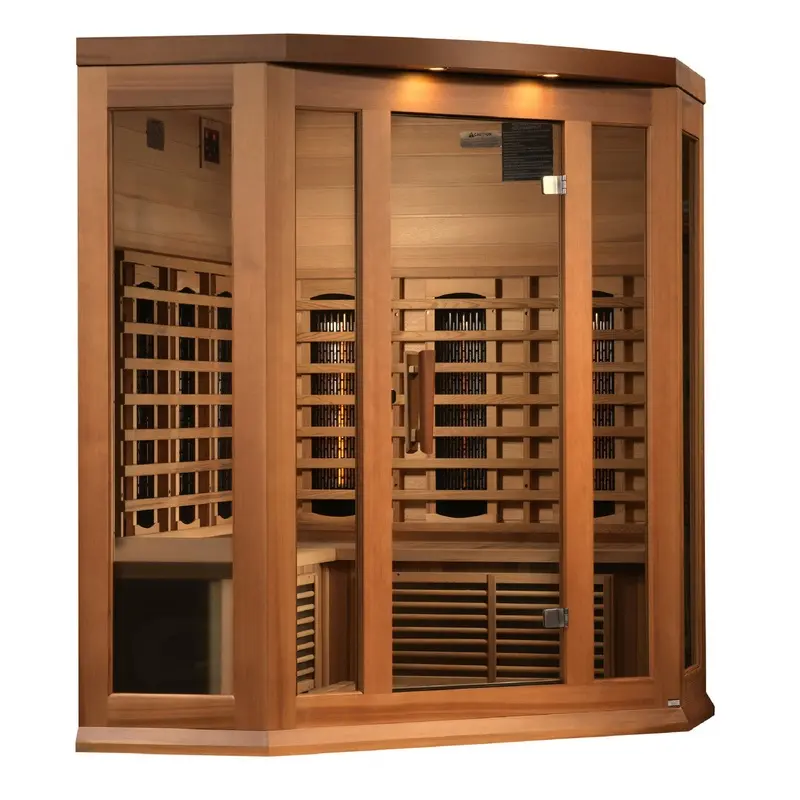 Golden Designs Maxxus 3 Person Full Spectrum Infrared Sauna - Canadian Red Cedar