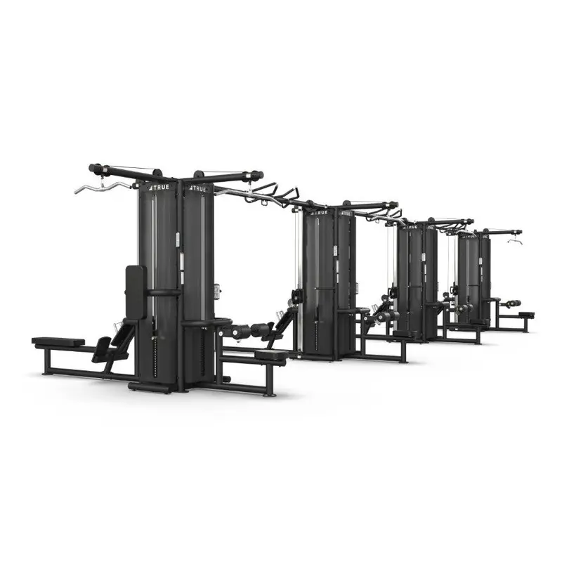 True Fitness TMS16000 4 Modular Frames With Triple Cable Crossovers