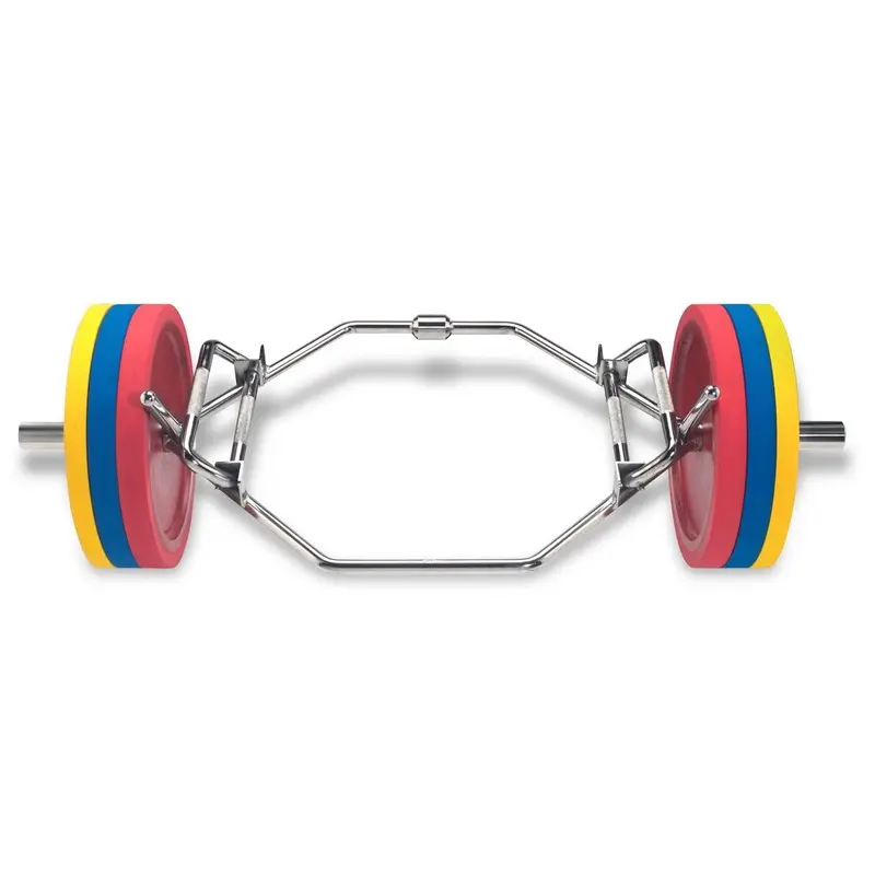Hampton Fitness Olympic Multi-Hex Dead Lift/Shrug Bar w/ Hi-Lo Grips