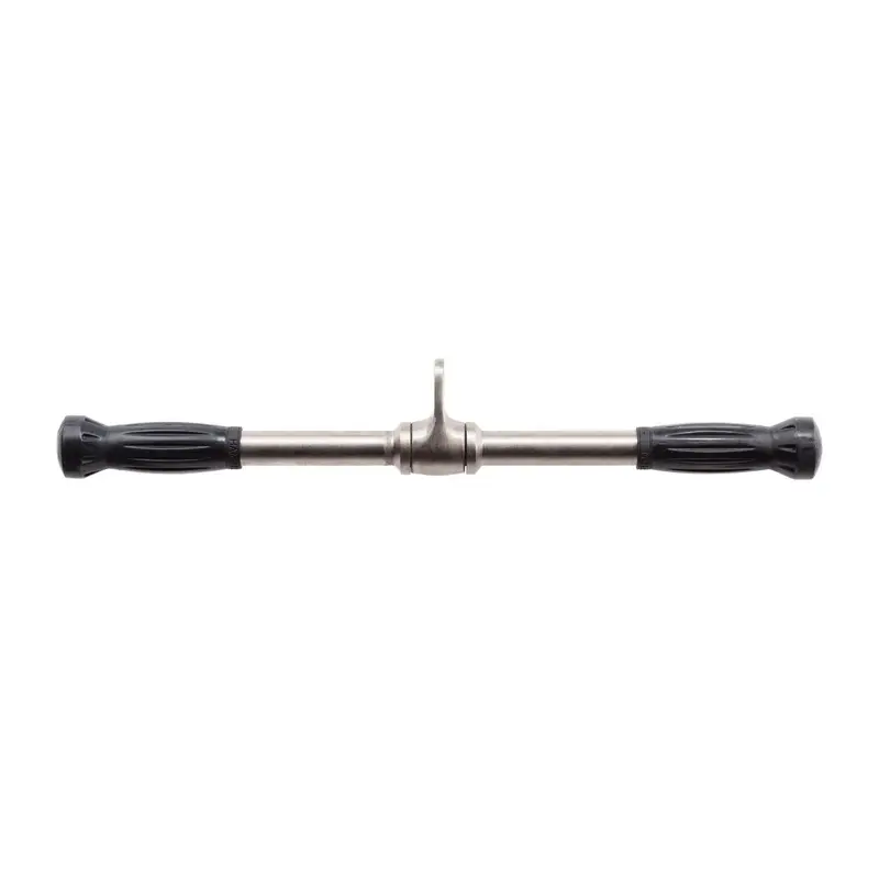 Hampton Fitness 20" Chrome Straight Bar w/ Urethane Ergo Grips