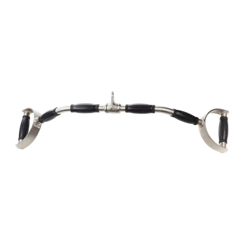 Hampton Fitness 34" Chrome Pro Style Lat Bar w/ Urethane Ergo Grips