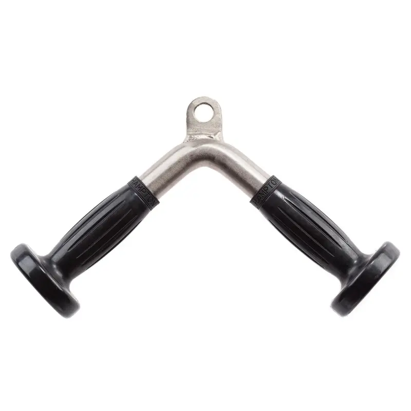 Hampton Fitness Triceps Press-Down Chrome Bar w/ Urethane Ergo Grips