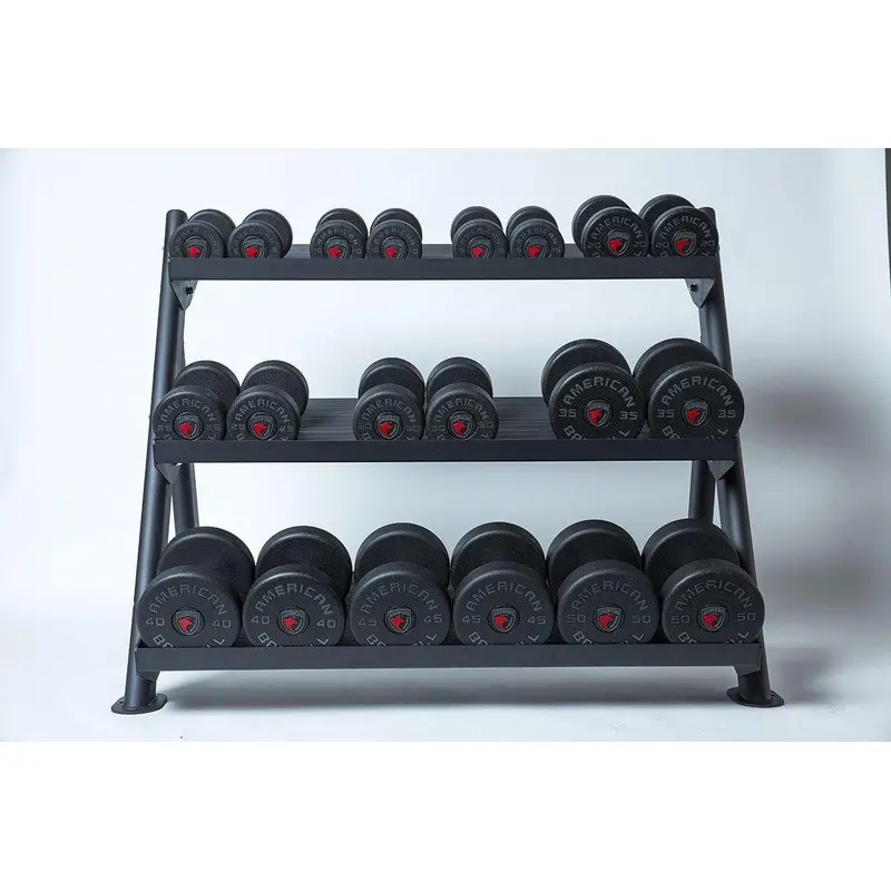 American Barbell 3 Tier Hex Dumbbell Rack (18") - Display Unit