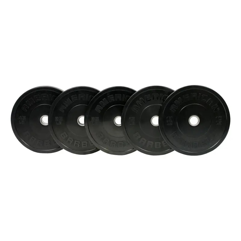 American Barbell Black Sport Bumper Plates