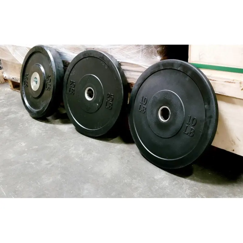 Muscle D Rubber Bumper Plates - CLOSEOUT