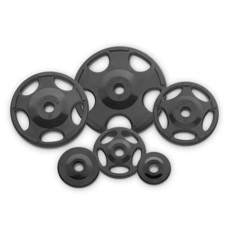 Hampton Fitness Grip Plates (Virgin Rubber) - CLOSEOUT