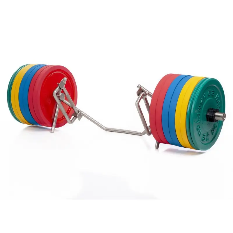 Hampton Fitness Olympic Multi-Hex Dead Lift/Shrug Bar w/ Hi-Lo Grips (open end)