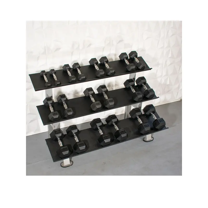Muscle D Rubber Hex Dumbbell Pairs