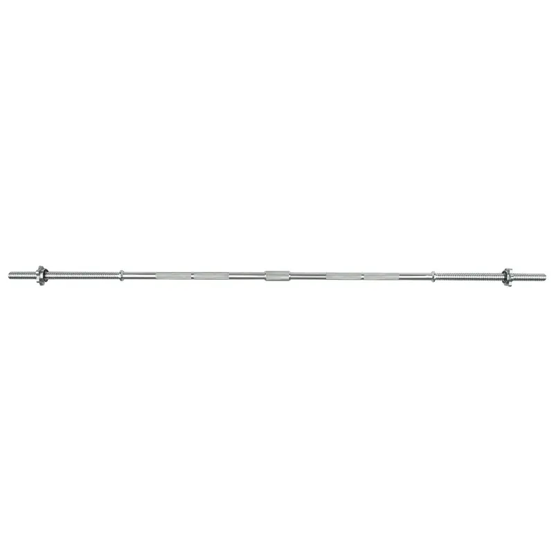 Viavito 5ft Standard Chrome Barbell Bar with Spinlock Collars