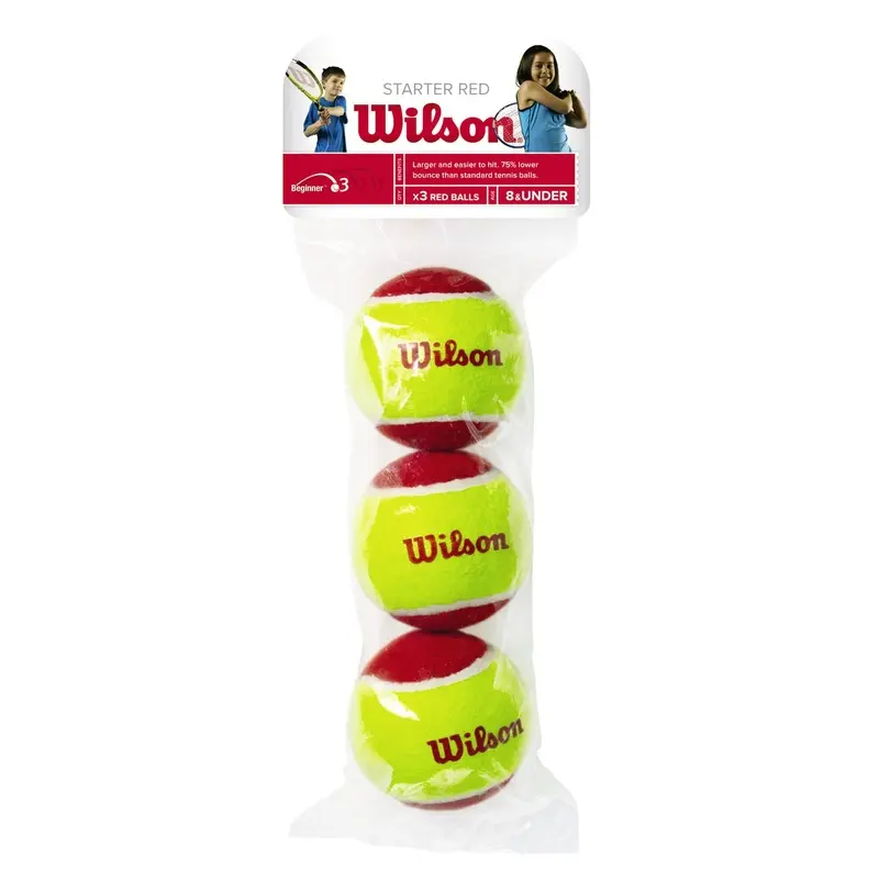 Wilson Starter Easy Red Balls - Pack of 3