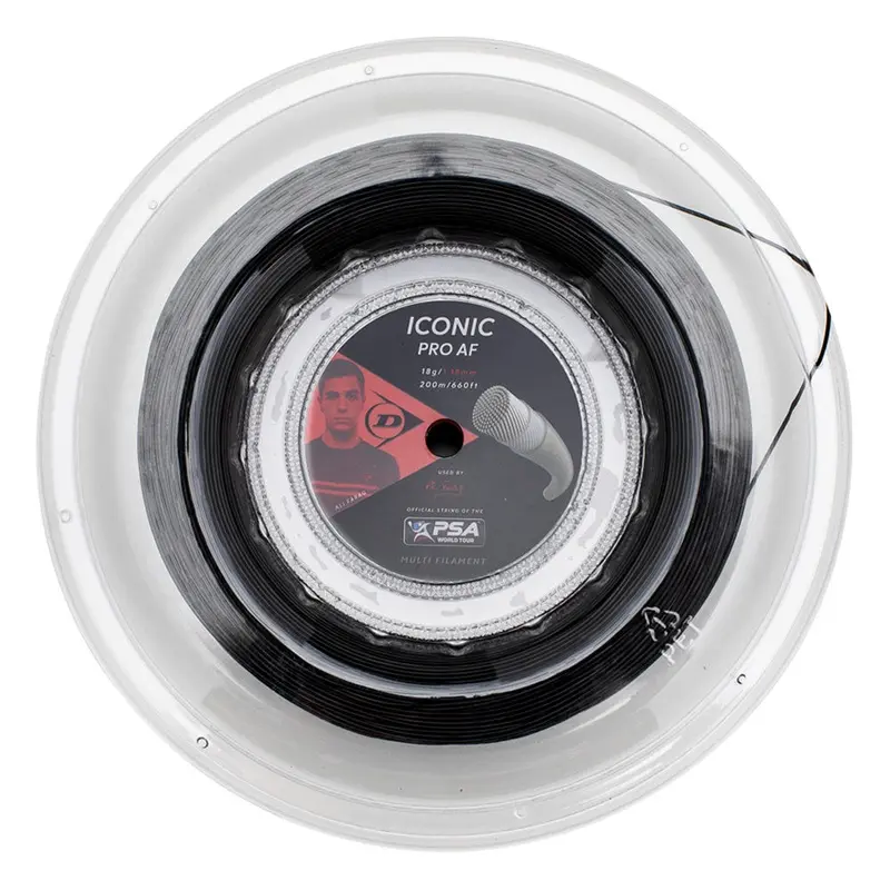Dunlop Iconic Pro AF 18G Squash String - 200m Reel