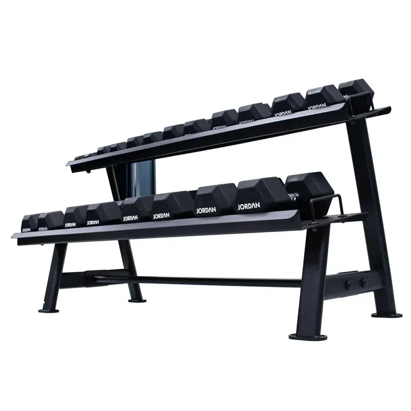 Jordan 2 Tier Hex Dumbbell Rack - 10 Pair
