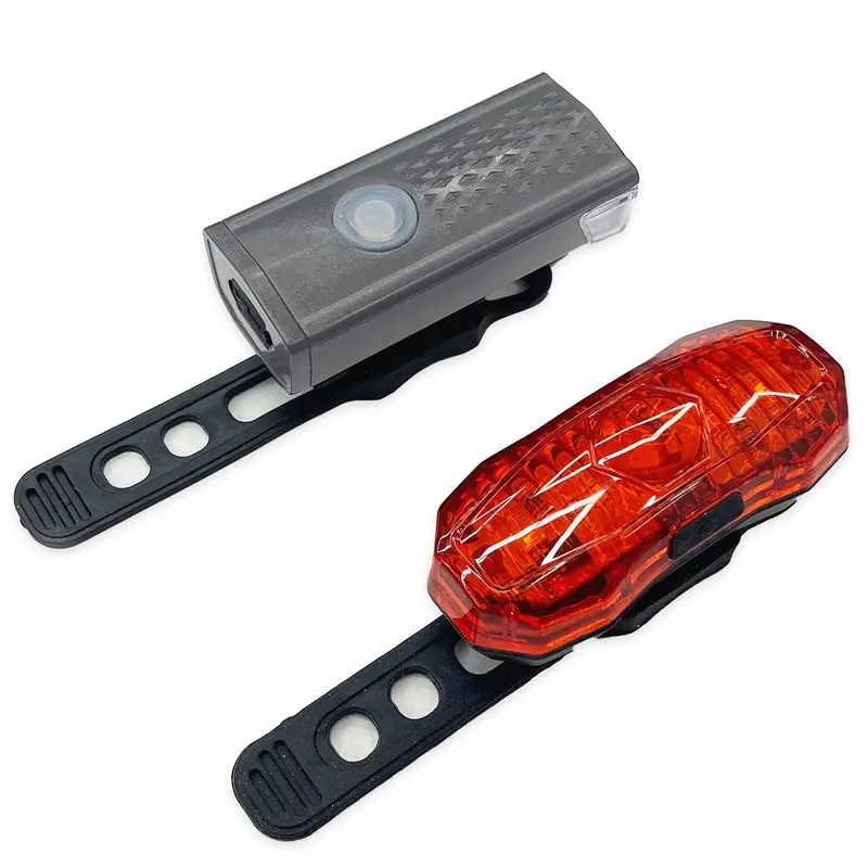 Viavito USB Rechargeable Front and Rear Light Set