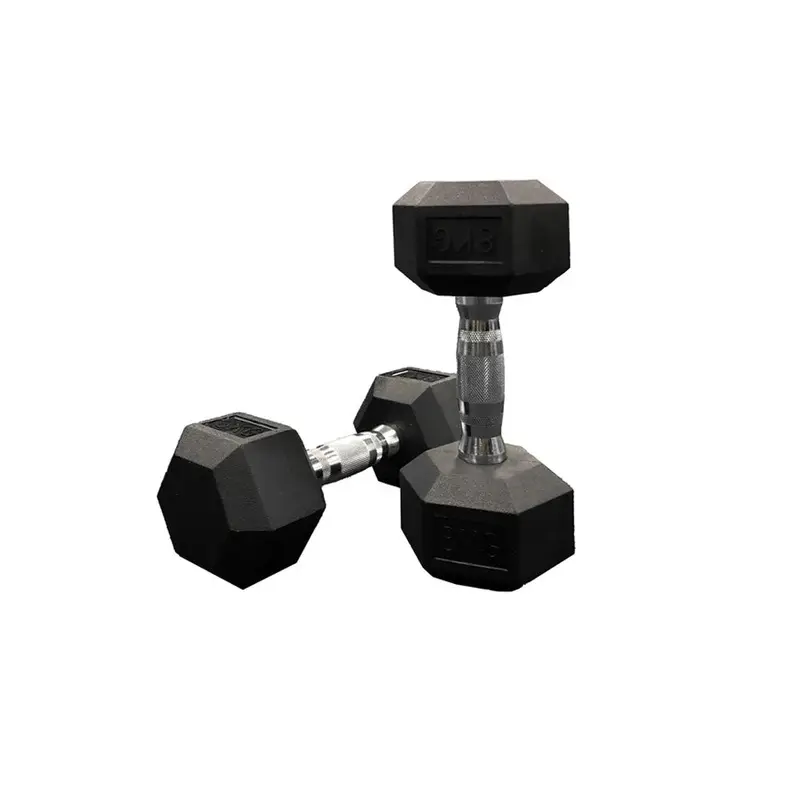 Jordan 1kg to 10kg JLC Rubber Hex Dumbbell Set - 10 Pairs