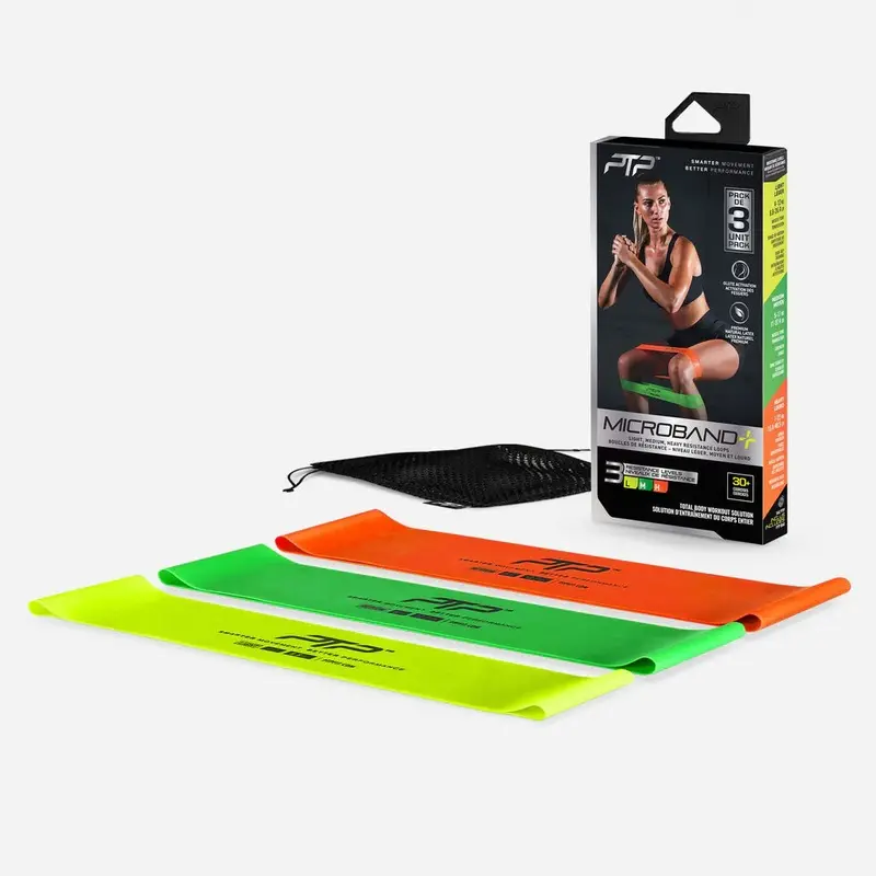 PTP Microband+ Resistance Bands - Pack of 3