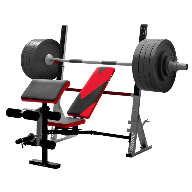 Viavito Olympic Weight Bench with 110kg Plates Set