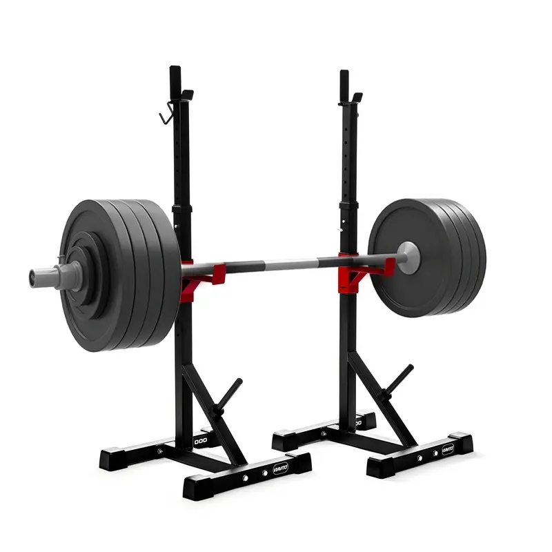 Viavito Squat Stands with 110kg Weight Plates Set