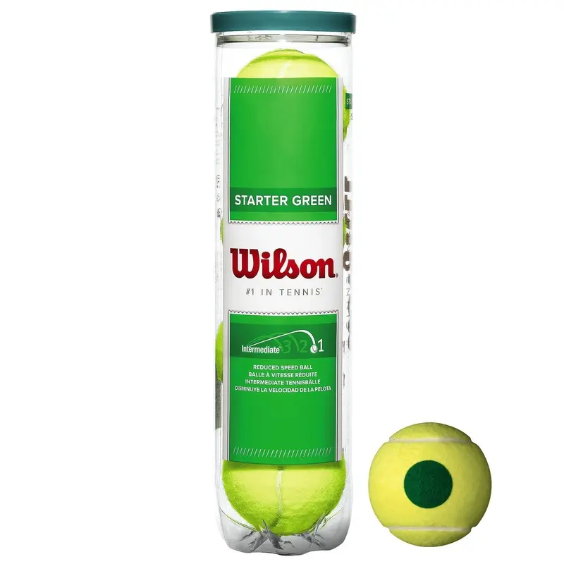 Wilson Starter Play Green Tennis Balls - Tube of 4