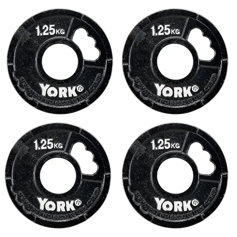 York 4 x 1.25kg G2 Cast Iron Olympic Weight Plates