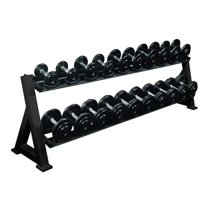 York Barbell Two Tier Dumbbell Saddle Rack
