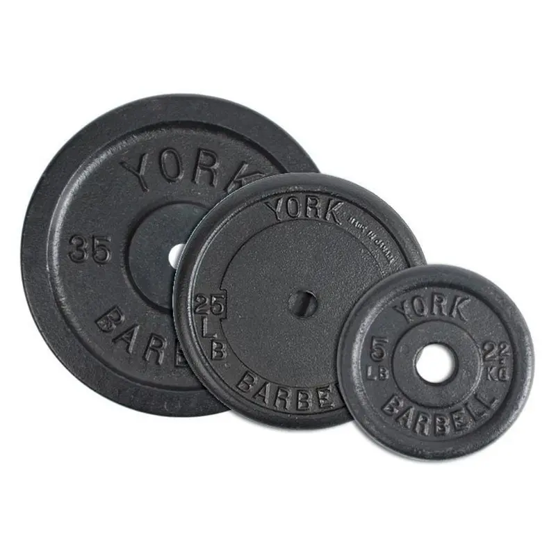 York Barbell 1 Standard Contour Cast Iron Plates