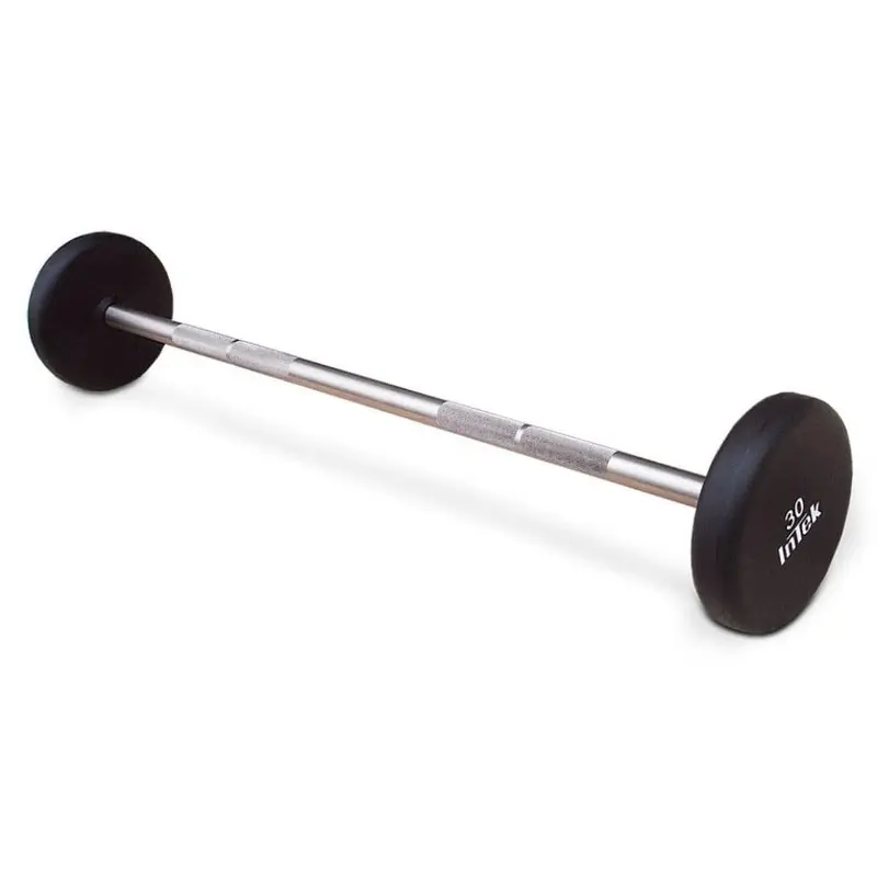 Intek Strength Armor Series Urethane Straight Barbell Set, 20-110lbs