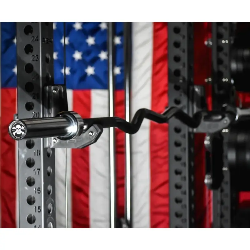 Bare Steel Equipment Skull Crusher Rackable Curl Bar