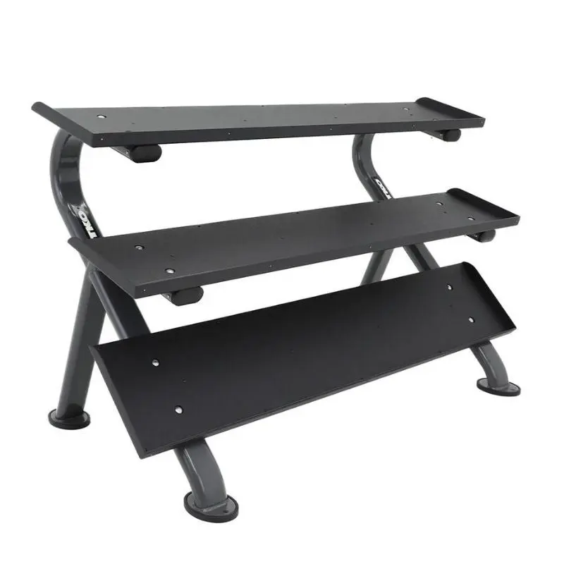 TKO Strength 3-Tier Horizontal Dumbbell Rack 890HDR-B