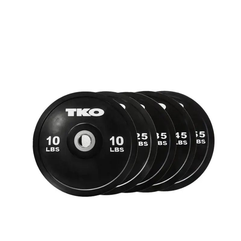 TKO Strength Black Competition Bumper Plates