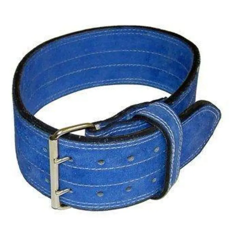 Ader Leather Power Lifting Weight Belt- 4" Blue