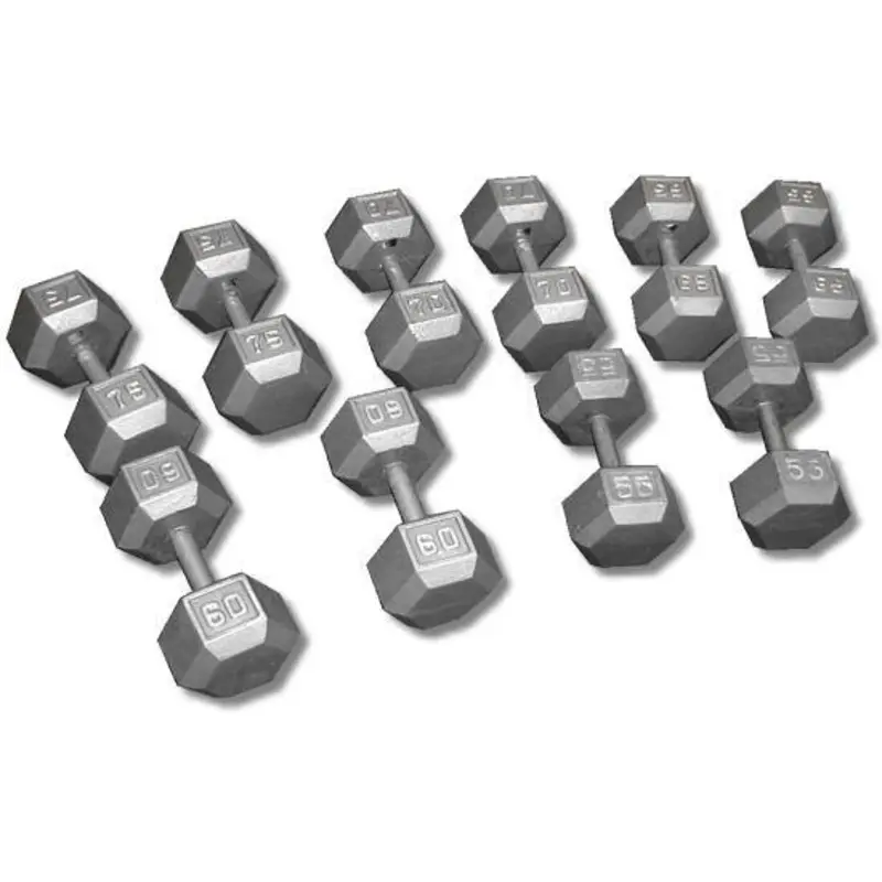 Apollo Athletics Cast Iron Hex Dumbbells - Price is Per PAIR