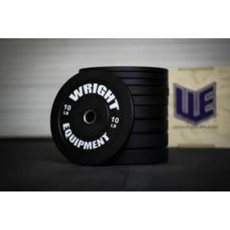 Wright Equipment Econ Black Bumper Plate (PAIRS)