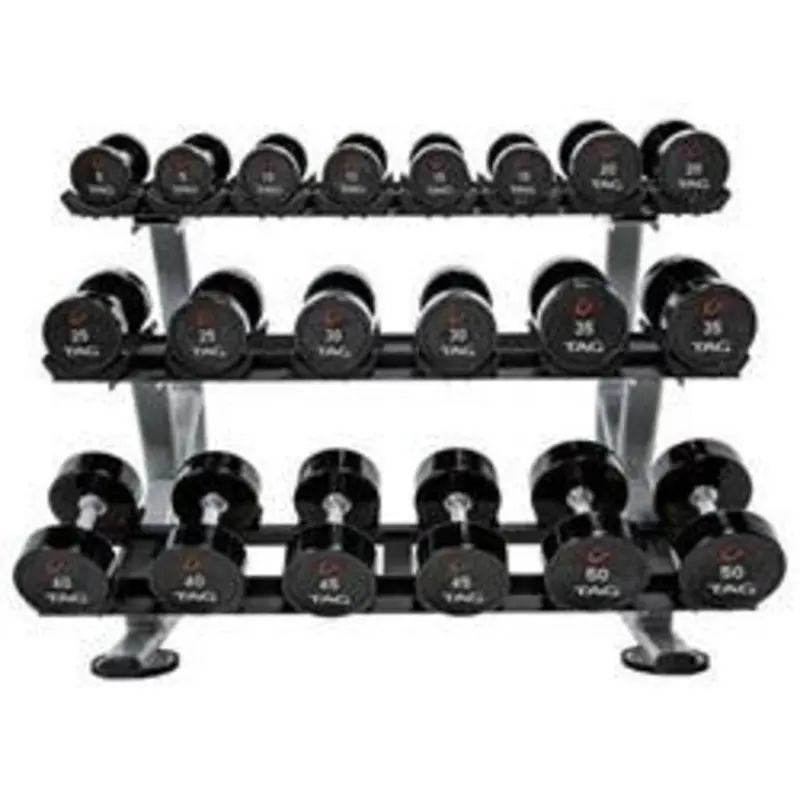 TAG 3 Tier Dumbbell Rack with Saddles (10 Pair)